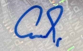 Cam Spencer Autograph